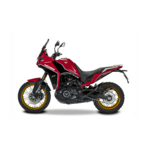 Mootorrattas Moto Morini X-Cape Red Passion 650cc kuldsete kodarvelgedega